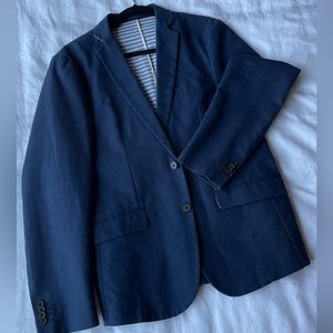 Scotch & Soda Mens Dark Blue Blazer